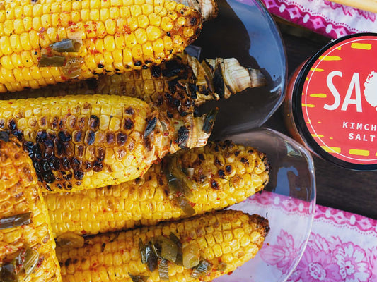 Kimchi and Honey Butter Glazed Corn
