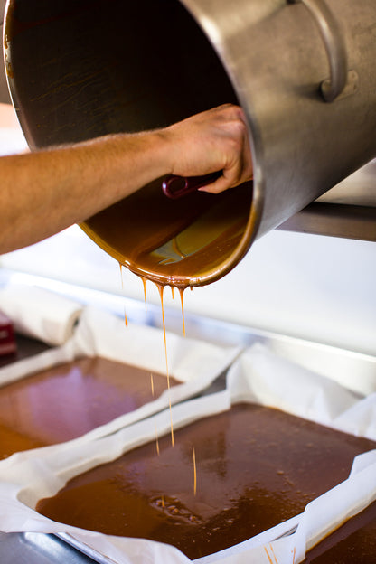 Chocolate Salted Honey Caramels