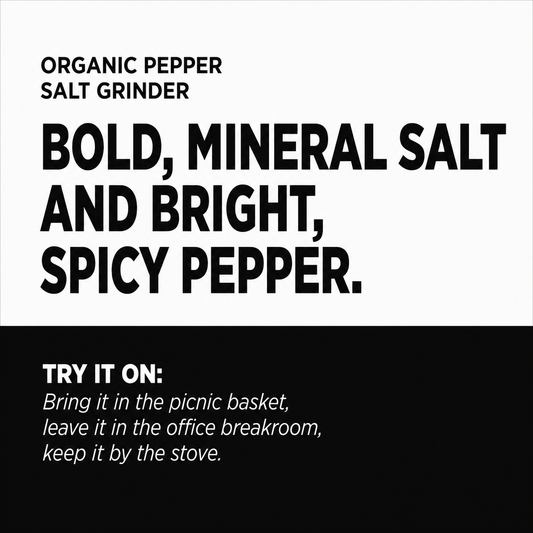 Organic Pepper Salt Grinder