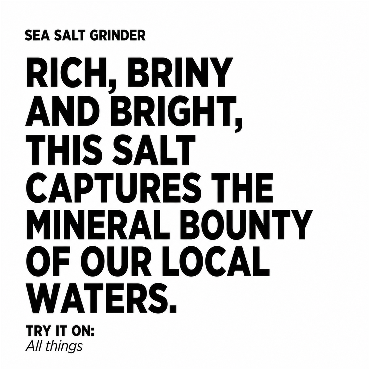 Sea Salt Grinder
