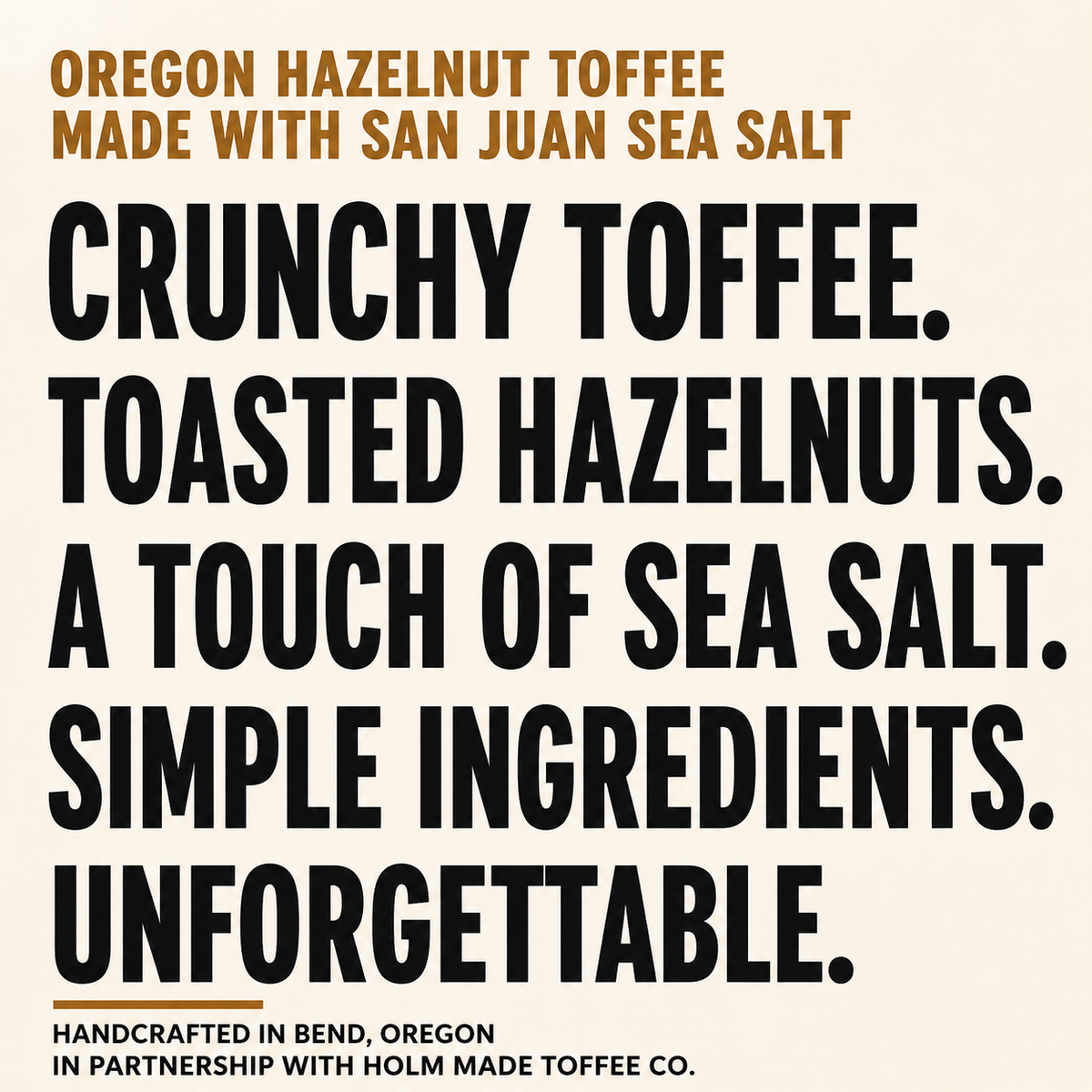 Holm Made Toffee X San Juan Sea Salt