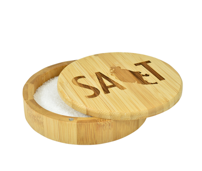 Engraved Bamboo Saltboxes